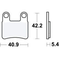 Bremsbeläge Bremsklotz Standard TRW MCB875P