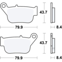 Bremsbeläge Bremsklotz Scooter TRW MCB880EC