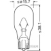 Lampe 12V16W W2.1X9.5 Osram