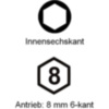 Bit Innensechskant 12 mm 5/16 6
