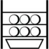 FASSREGAL für 6X60 Liter.