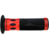 Lenkergriffe Griffgummi schwarz/rot alu