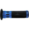 Lenkergriffe Griffgummi schwarz/blau alu