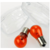 Blinkerglas KLAR/BIRNE ORANGE, PAAR für: HONDA ´99-04, E-GEPR