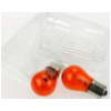 Blinkerglas KLAR/BIRNE ORANGE, PAAR SUZ GSX-R/ GSF´91-00, E-GEPR.