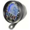 Geschwindigkeitsmesser, Anzeigeeinheit ACE-2866AS Tachometer und Drehzahlmesser Alu-Schwarz