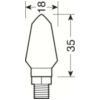 Micro LED 12V Blinker Set - Abmessungen 35x18mm
