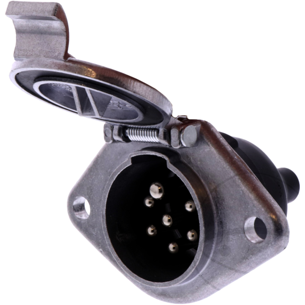 Steckdose 7-polig Alu 24V 001020018