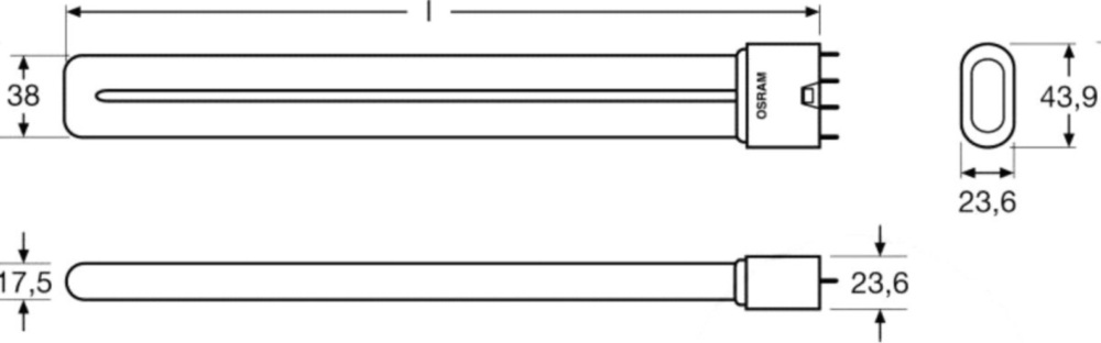 Leuchtstoffröhre L55W/840