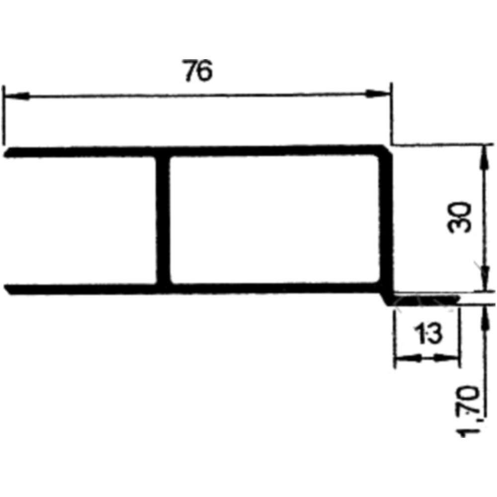 Aluverschluss Bordwand rechts 3063601