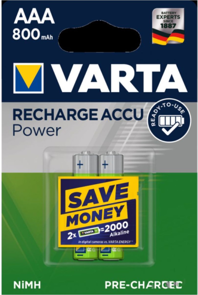 Akku-Gerätebatterie Micro Ni-MH Varta