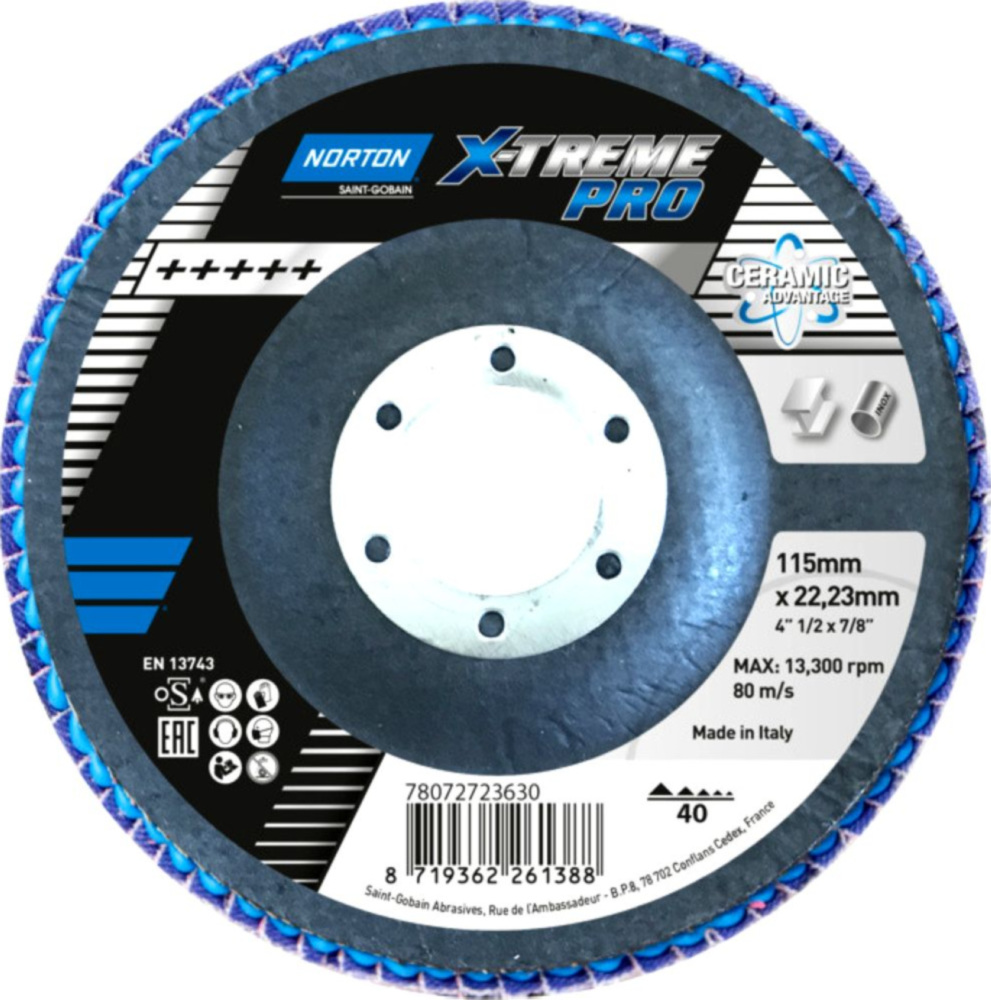 Fächerschleifscheibe 115 K60 63642534668