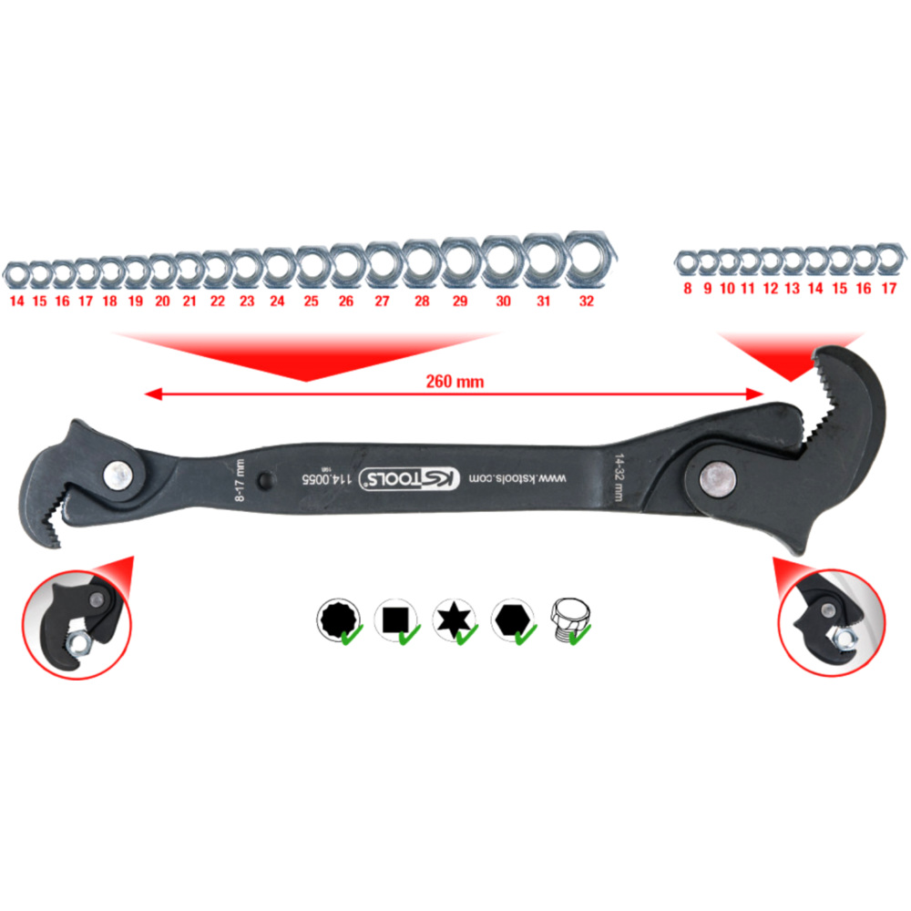 Einhand-Multifunktions-Schlüssel