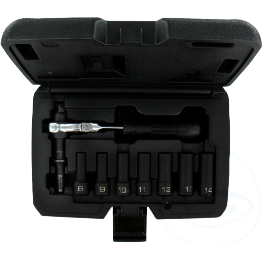 Kraft-Stecknuss Satz 6 Kant 3/8