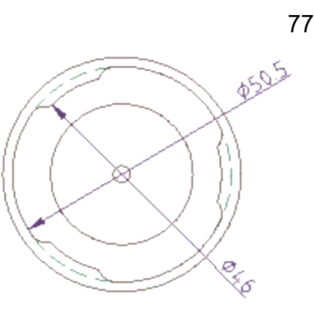 Anschlussdeckel NR.77