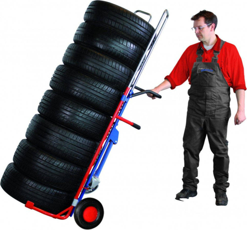 Reifenkarre mit Stützrad