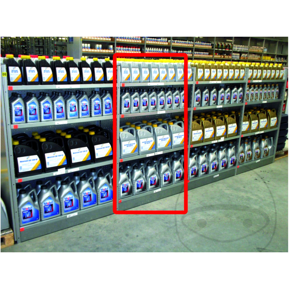 Fachbodenregal verzinkt.