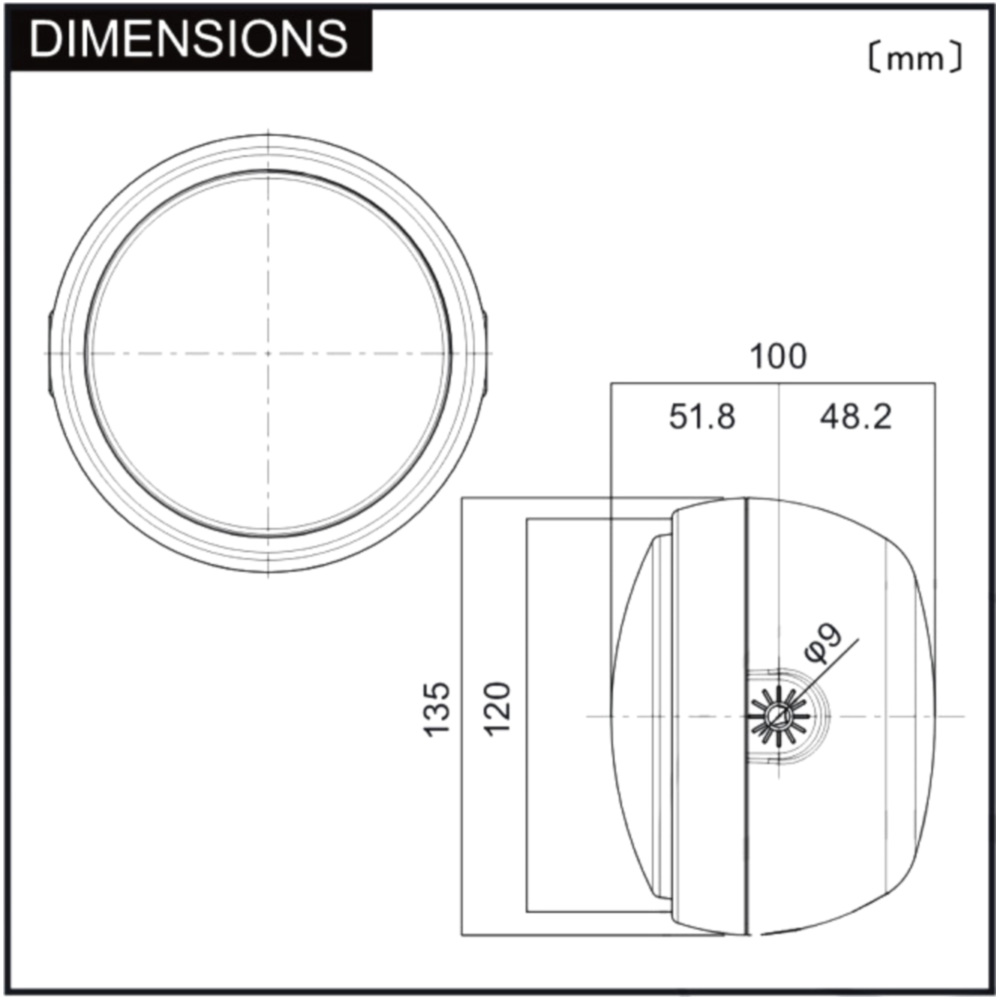 Scheinwerfer LED 4 3/4 Daytona 1083669