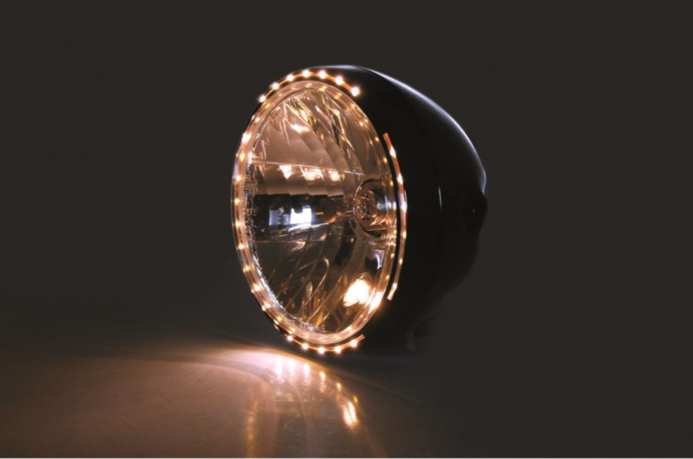 Scheinwerfer 7 Zoll schwarz Shin Yo