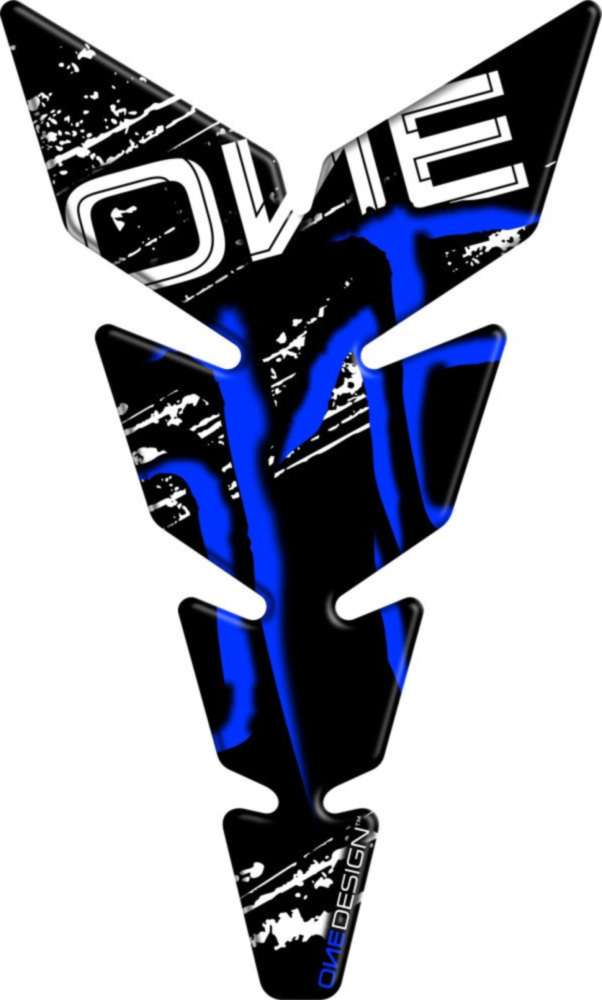 Tankprotektor schwarz matt blau