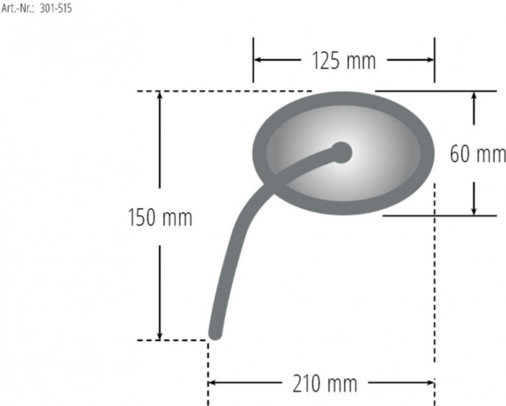 Spiegel schwarz Shin Yo 301515
