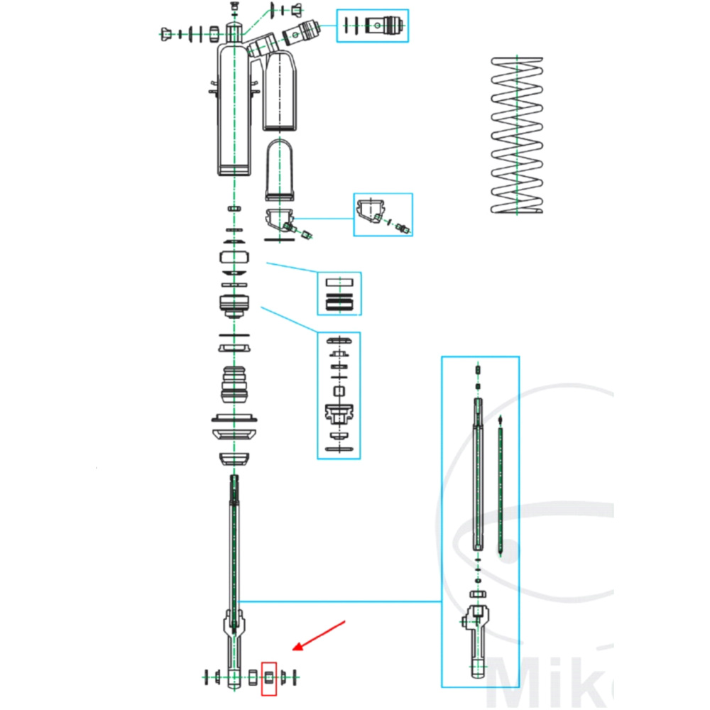 Gleitbuchsen Kolbenstange Kayaba