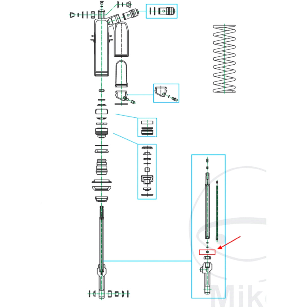 Gleitbuchsen in Kolbenstange Kayaba
