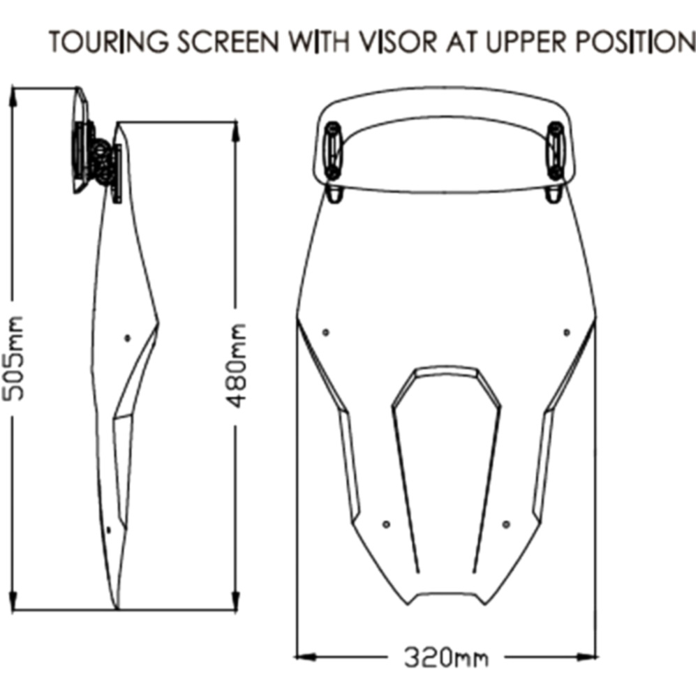 Touringscheibe Visor Puig 3819H