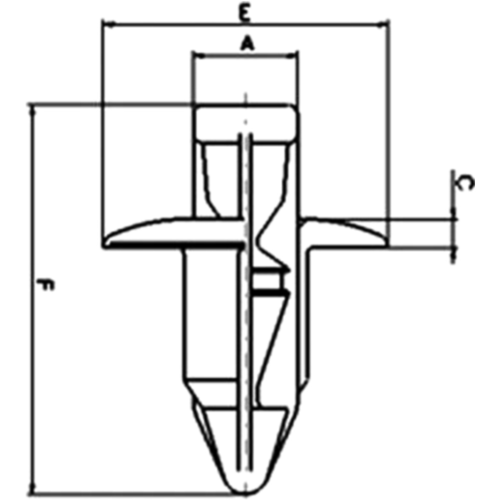 Kunststoff Niete Tourmax RVTPR06