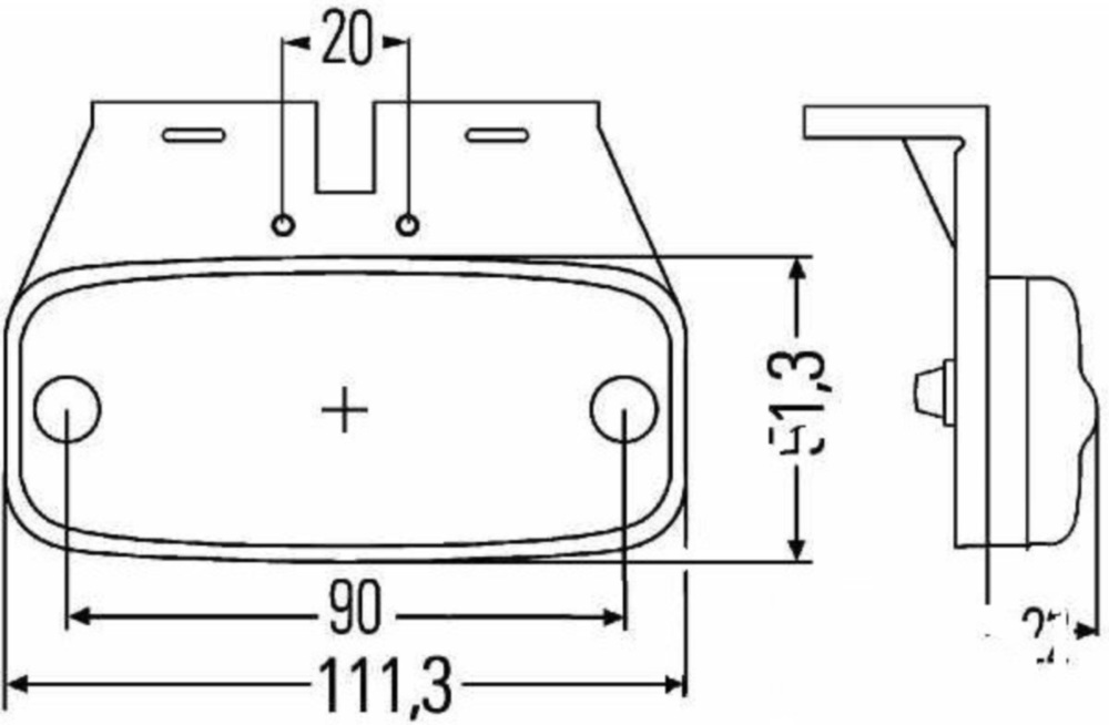 Seitenmarkierungsleuchte 2PS345600061
