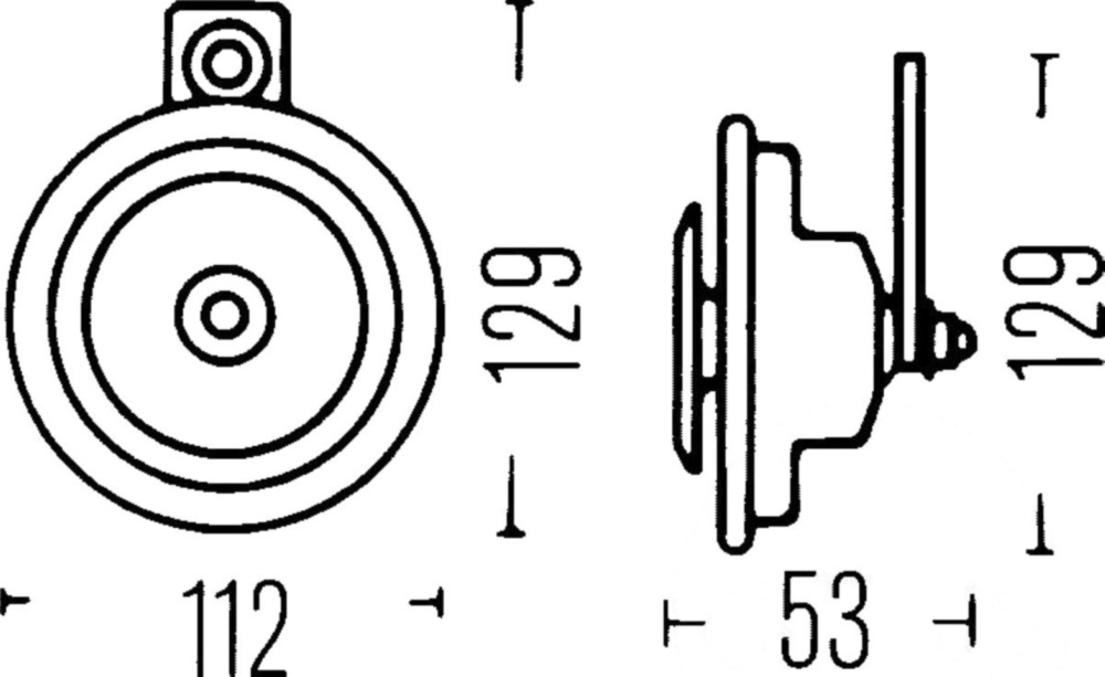 Hupe Horn 12V 3BA002768551