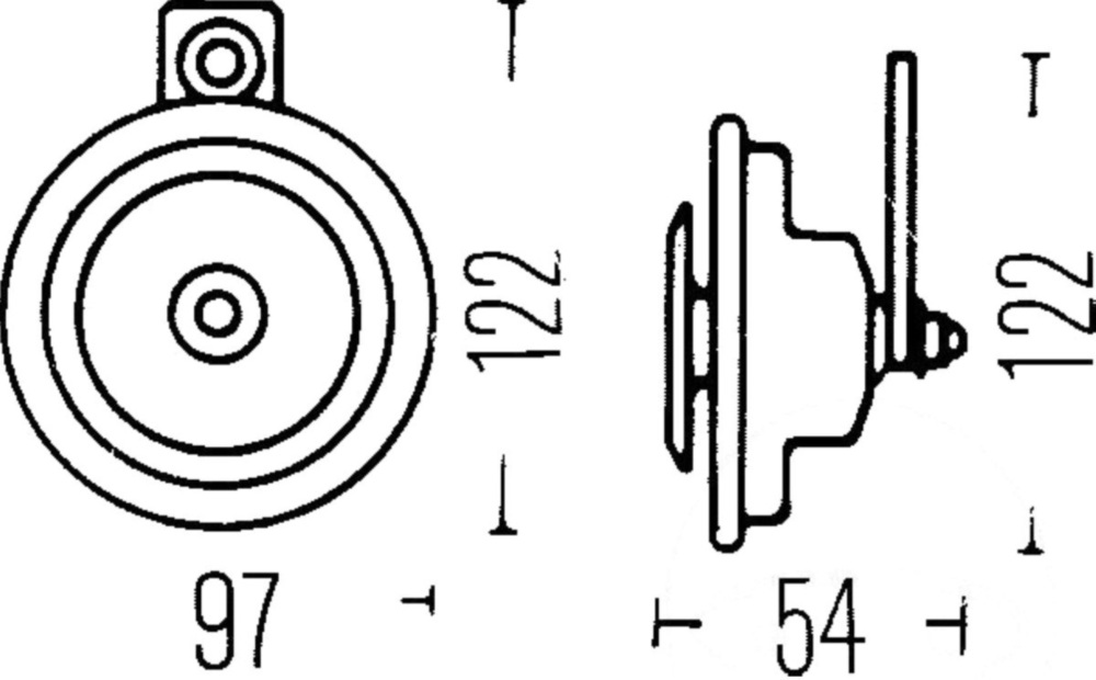 Hupe Horn 12V 3AL002952861