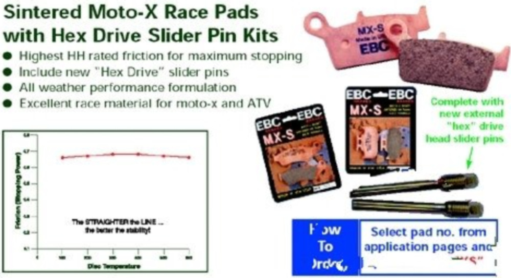 Bremsbeläge Bremsklotz Sinter MX-S EBC MXS367