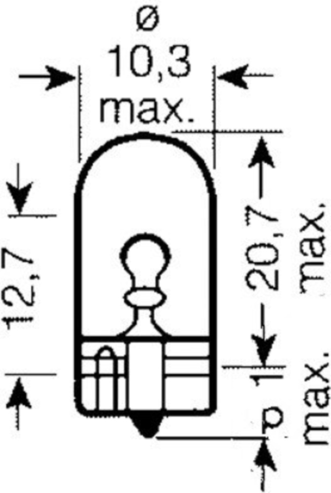 Lampe 24V5W W2.1X9.5D
