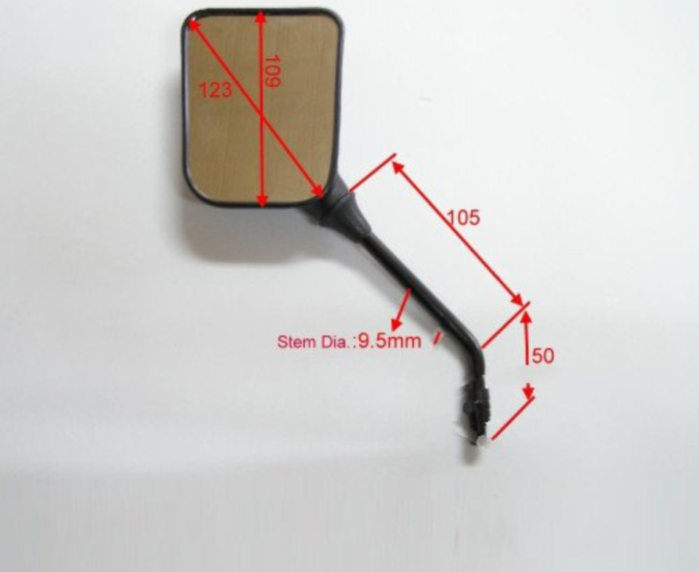 Spiegel schwarz Universal rechts JMP BA19U0015BR
