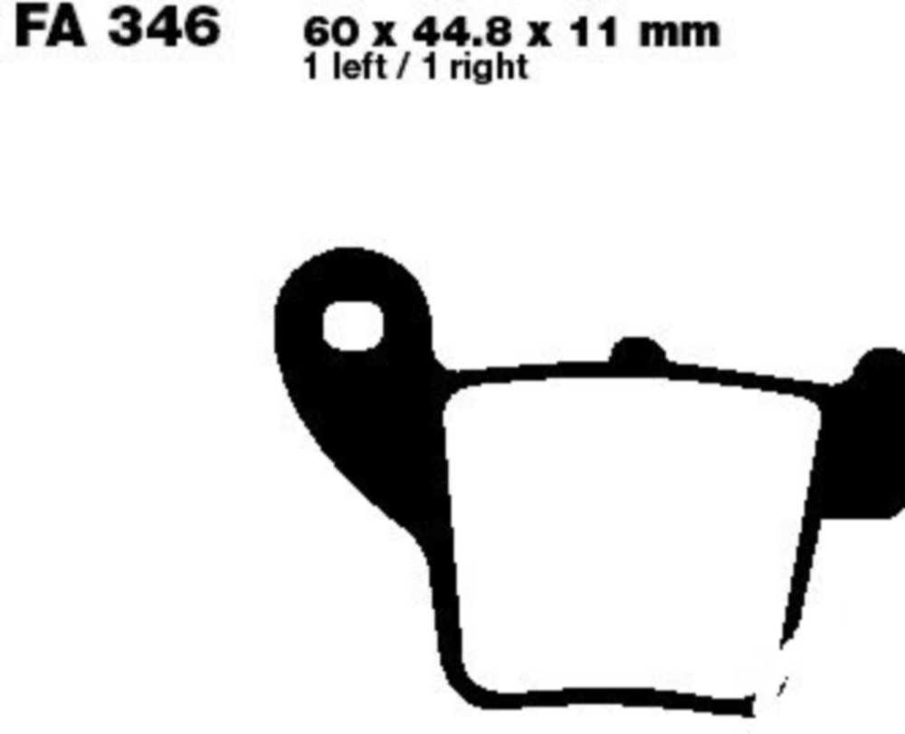 Bremsbeläge Bremsklotz Sinter MX-S EBC MXS346
