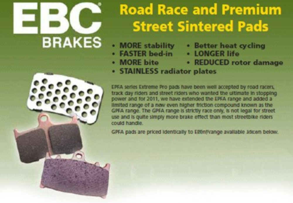 Bremsbeläge Bremsklotz Sinter EPFA EBC EPFA158HH