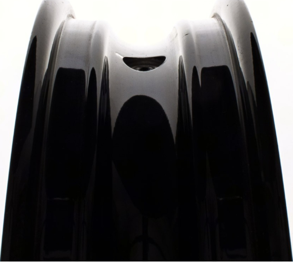 Vorderradfelge schwarz ab 99- (f. Modell mit schwarzer Tachoschnecke) - original