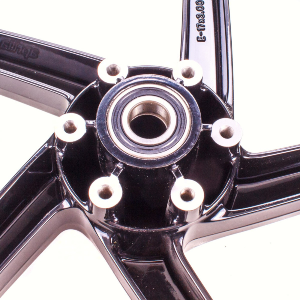 Vorderradfelge schwarz ab 99- (f. Modell mit schwarzer Tachoschnecke) - original