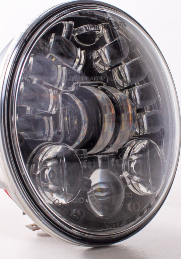 Scheinwerfer mit adaptivem Fahrlicht (Kurvenlicht) Typ 8690 für 5 3/4 Zoll Gehäuse schwarz E-geprüft