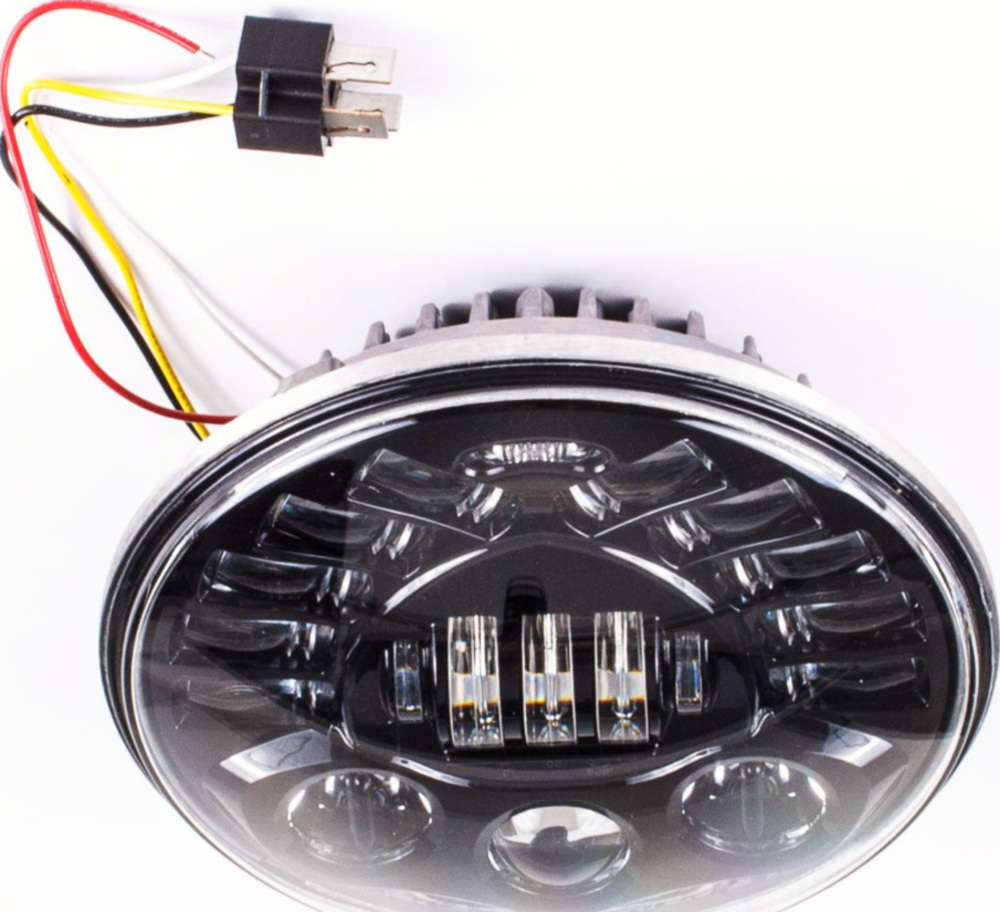 Scheinwerfer mit adaptivem Fahrlicht (Kurvenlicht) Typ 8790 für 7-Zoll Gehäuse schwarz E-geprüft