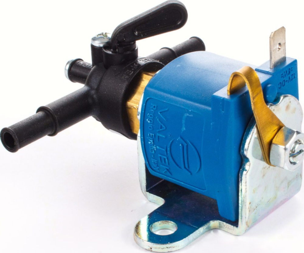 Kraftstoffhahn, Tankhahn Benzinhahn elektrisch 12V - verschließt mit Auschalten der Zündung