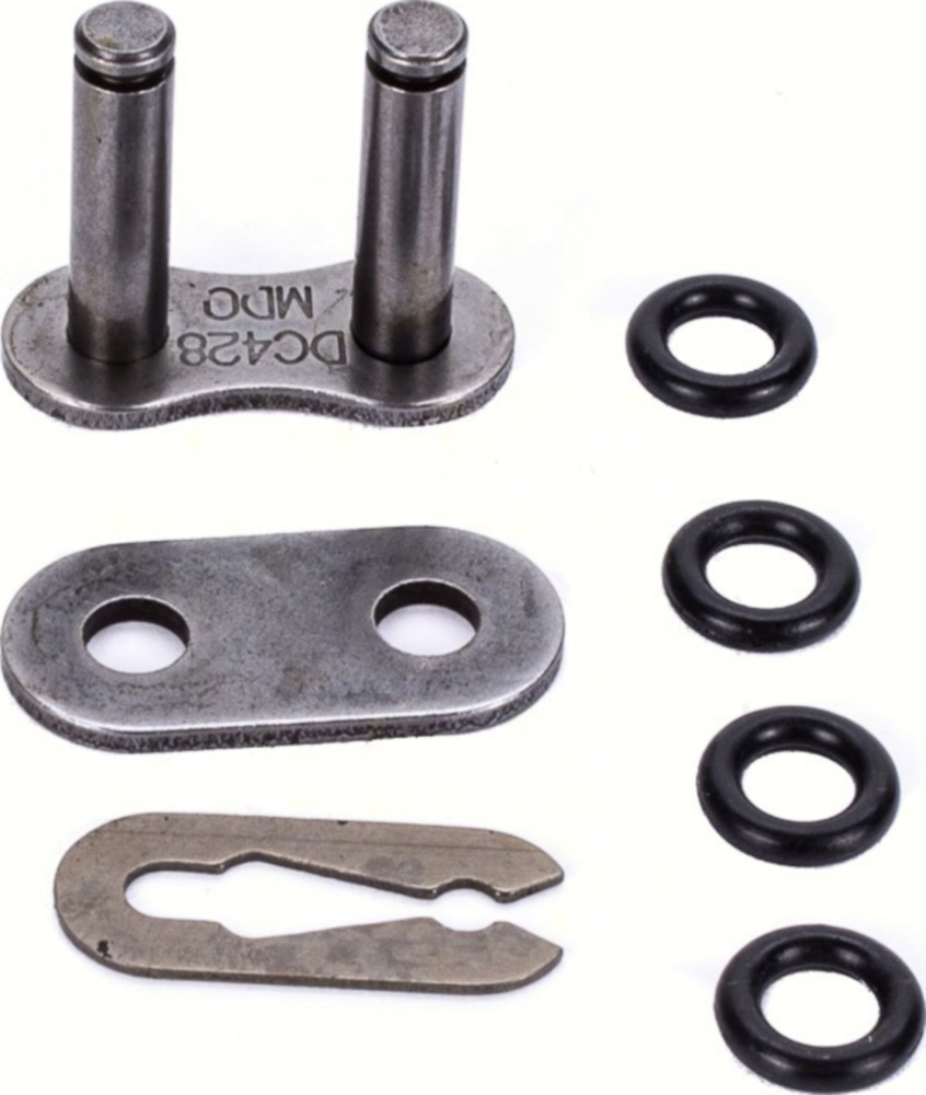 Motorradkette, Antriebskette O-Ring Kette MTX-116C 428er Teilung (1/2x5/16) (geöffnete Kette mit Clip-Schloss)