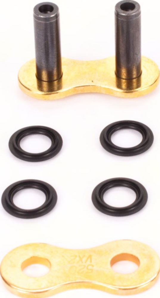 Motorradkette, Antriebskette Kette X-Ring VX2 520, 126 G&B mit Hohlnietschloß / nutzbar bis 96kW (130PS) / bis 750ccm