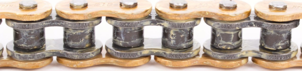 Motorradkette, Antriebskette Kette X-Ring verstärkt VX, 525, 100, G&B mit Hohlnietschloß / nutzbar bis 110kW (150PS) / bis 1000ccm