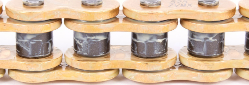 Motorradkette, Antriebskette Kette X-Ring super verstärkt ZVMX G&G, 525, 106 mit Hohlnietschloß / empfohlen ab 88kW (120PS) / bis 1100ccm