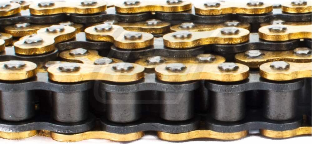 Motorradkette, Antriebskette Kette verstärkt NZ ER G&B, ohne O-Ring, 428, 134 mit Clipschloß / empfohlen bis ca. 22,06kW (30PS)