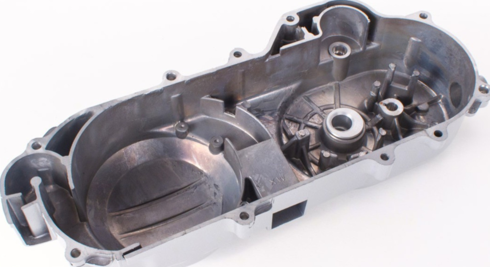 Stufenloses Getriebe Variomatikdeckel 10 Zoll 669mm silber für GY6 50ccm