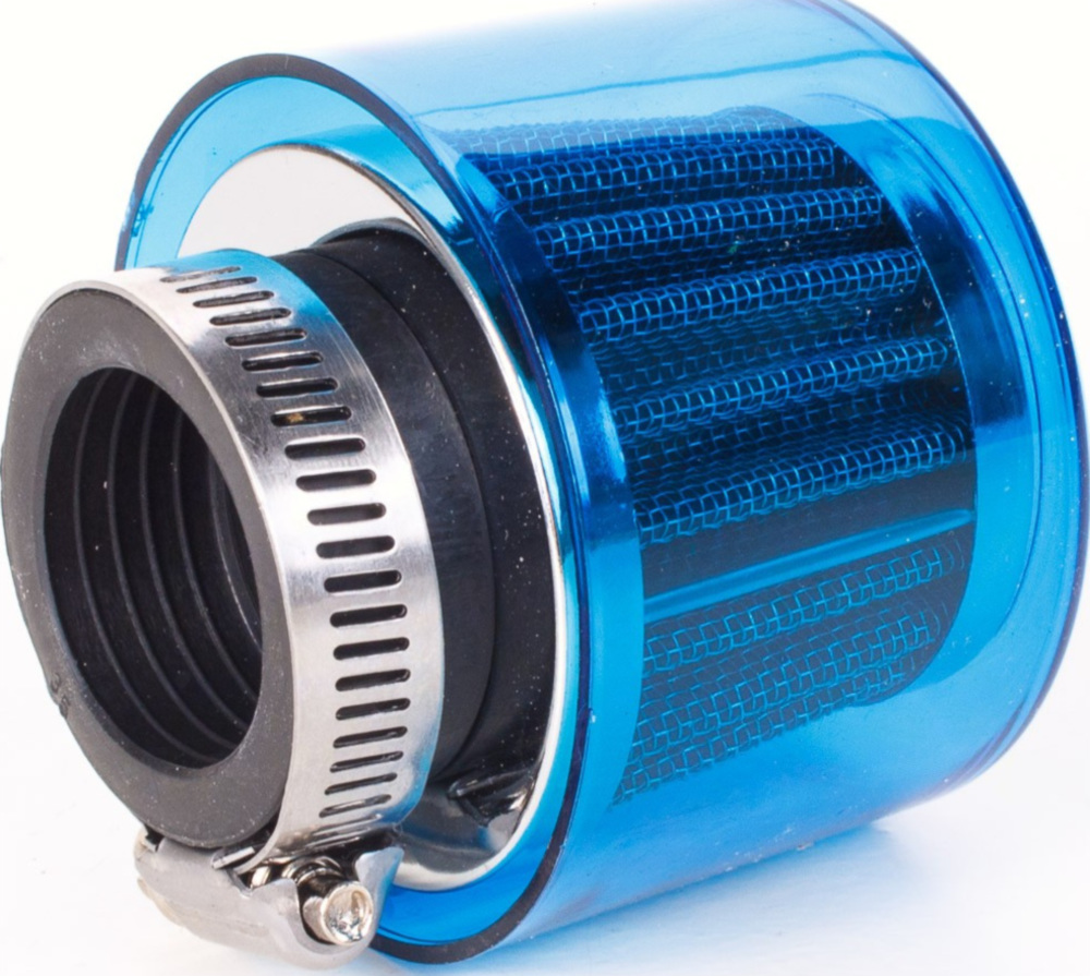 Luftfilter Air-System 35mm gerade blau