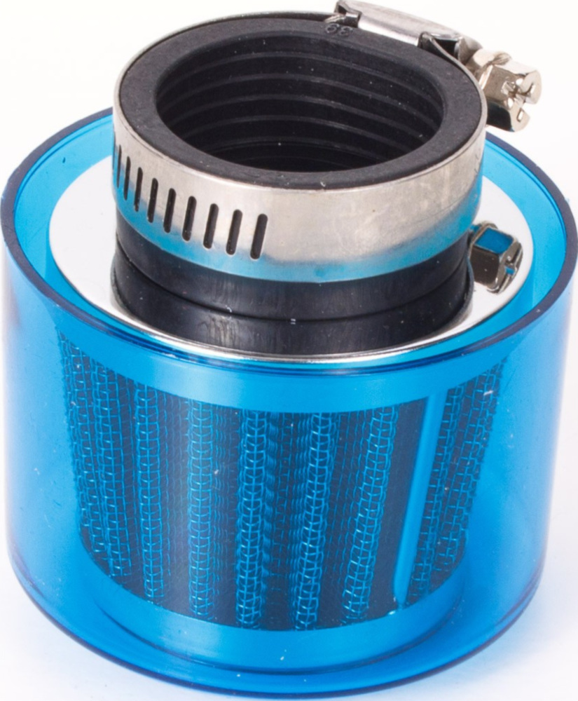 Luftfilter Air-System 38mm gerade blau